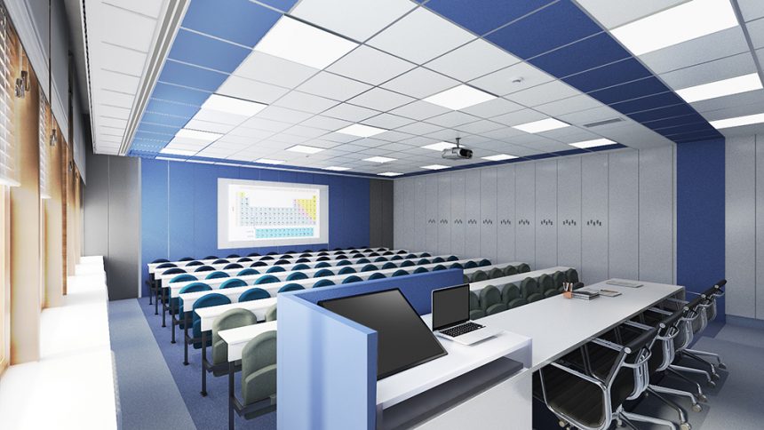 The classroom’s design