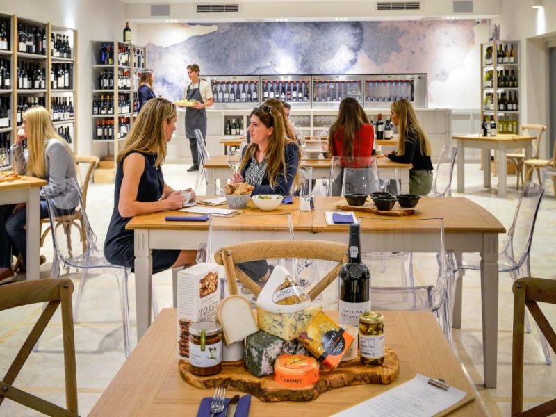 Interior design for a fine wine & dine shop in the UK