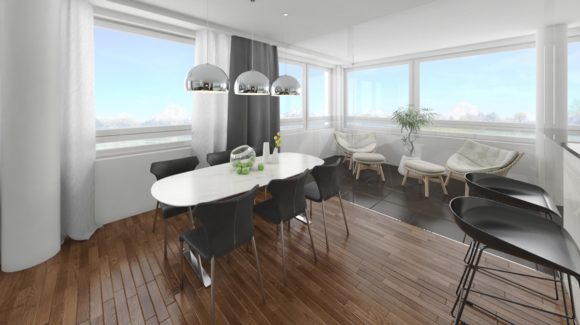 Dazzling apartment with an amazing view of the surroundings