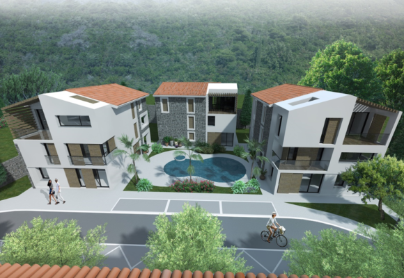 Luxury resort in Risan – 3rd place on the international competition