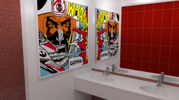 Vamp up your working space with vibrant pop art imagery